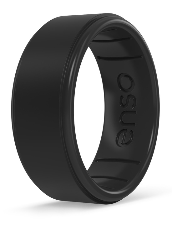 enso Other - Enso Black obsidian Rise Ring Size 7 - Silicone Ring